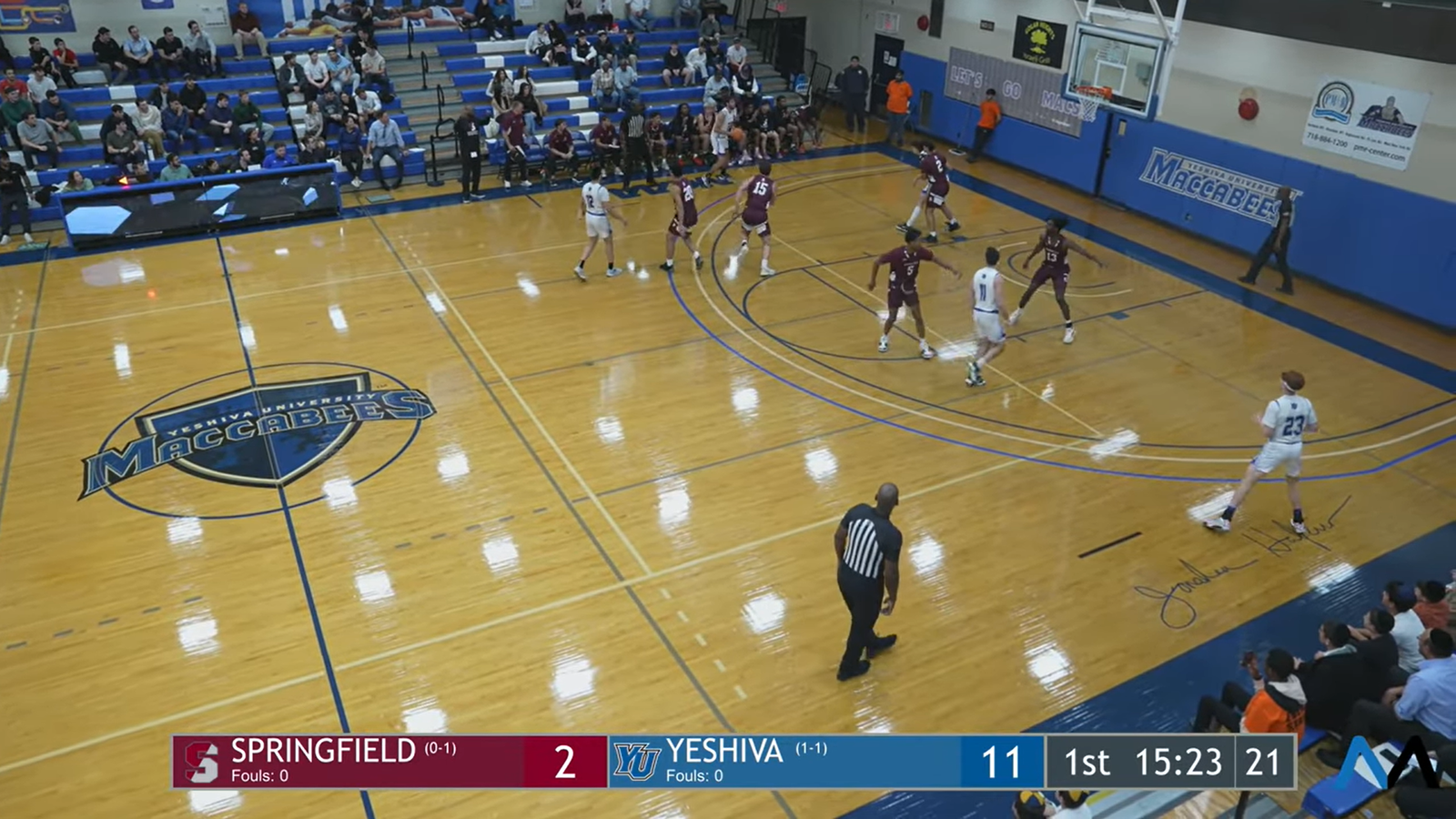 MBB Yeshiva Macs vs. Springfield Pride (11-12-24) , YU MACS Game Videos Nov 2024 – January 2025