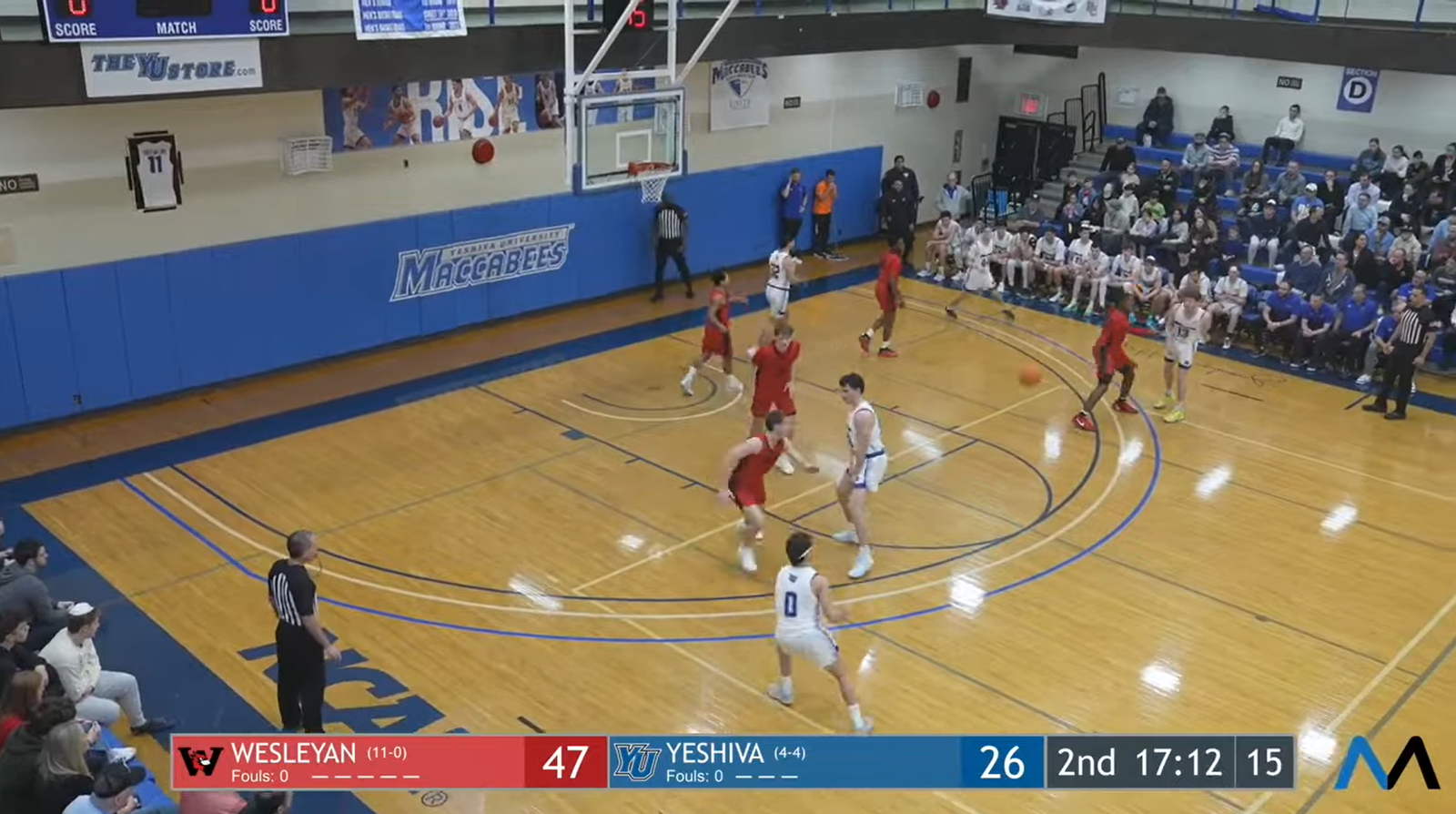 MBB HIGHLIGHTS YU MACS VS WESLEYAN CARDINALS 12-30-2024 , YU MACS Game Videos Nov 2024 – January 2025